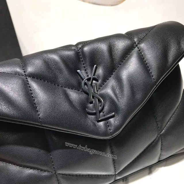 YSL专柜款女包 聖羅蘭經典款絎縫小羊皮迷你號郵差包 YSL肩背斜挎包 602333  jjh1130